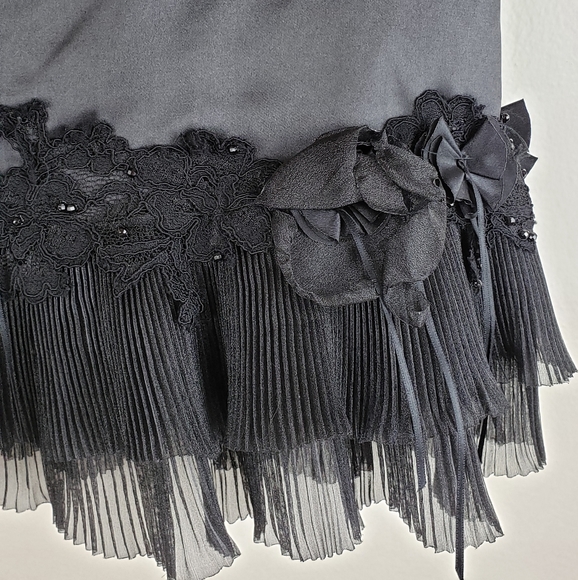 2 piece Black Evening Dress & Corset - Picture 3 of 8